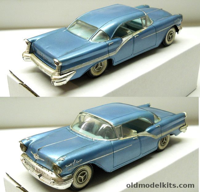 Jo-Han 1/25 1957 Oldsmobile Ninety-Eight 2 Door Hardtop Friction Drive Promo - (Olds 98) plastic model kit